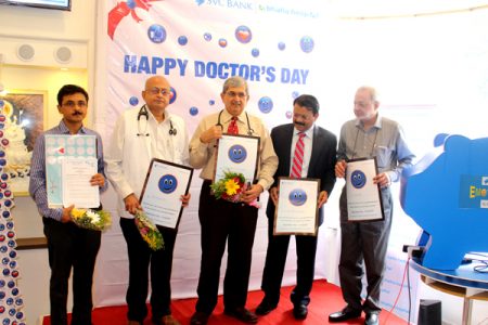 SVC Bank, Bhatia Hospital honours doctors with special smileys