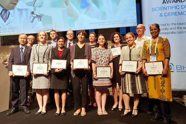 B Sulochana (extreme right ) along with the other winners of BHAP