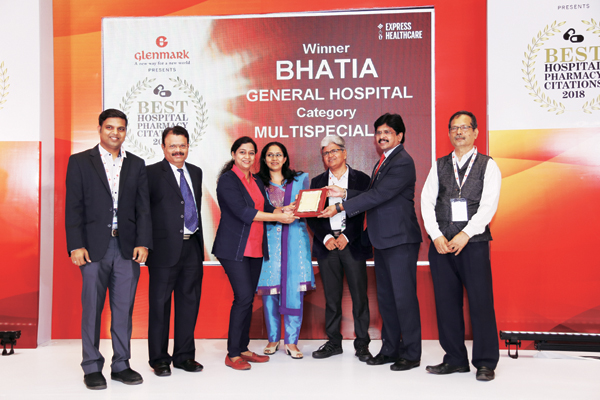 Bhatia Hospital bagged the citation in multi-speciality hospital category
