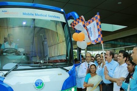Aster Volunteers flags off 9th mobile medical services