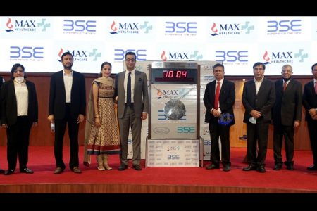 Max Healthcare debuts on BSE at Rs 107