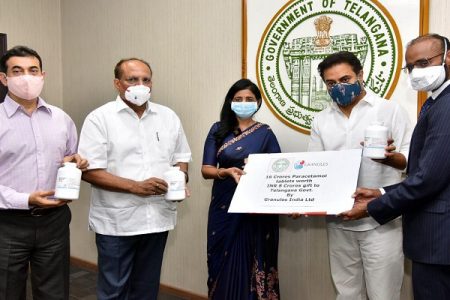 Granules donates 16 crore paracetamol tablets to Government of Telangana for free