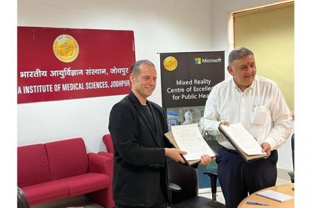 AIIMS Jodhpur collaborates with Microsoft India to establish a Mixed Reality Center of Excellence